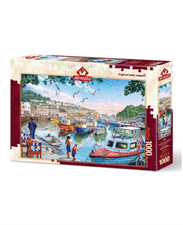 Art Puzzle 1000 Parça Puzzle : Limandaki Küçük Balıkçılar 48 x 68 4231