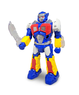 Breadcrumbut, Ceren, CTOY Işıklı Sesli ve Pilli Süper Savaşçı Robot 01142 Mavi