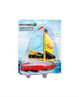 Breadcrumbut, Sunman, Sunman Maxx Wheels Yelkenli Tekne 21 cm 21378 Kırmızı Tekne