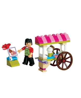 Diğer Lego Setleri, Sunman, BLX C0201A Sweet Girl Yaz Tatili Lego Setleri 91703 Dondurma Standı Modeli