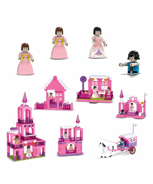 Diğer Lego Setleri, Sunman, BLX J5738A Sweet Girl Şato ve Villa 21243 Şato Modeli