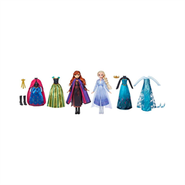 Kolleksiyon Karakterleri, FROZEN, Disney Frozen 2 Elsa ve Anna Moda Seti E8750