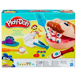 Oyun Hamuru ve Slime, Play-Doh, Play Doh Dişçi Seti Oyun Hamur Seti B5520