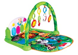 Oyun ve Eğitim Halısı, Furkan Toys, Babies Sevimli Orman Piyanolu Jimnastik Merkezi Oyun Halısı FR37784