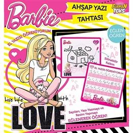 Barbie Ahşap Yazı Tahtası